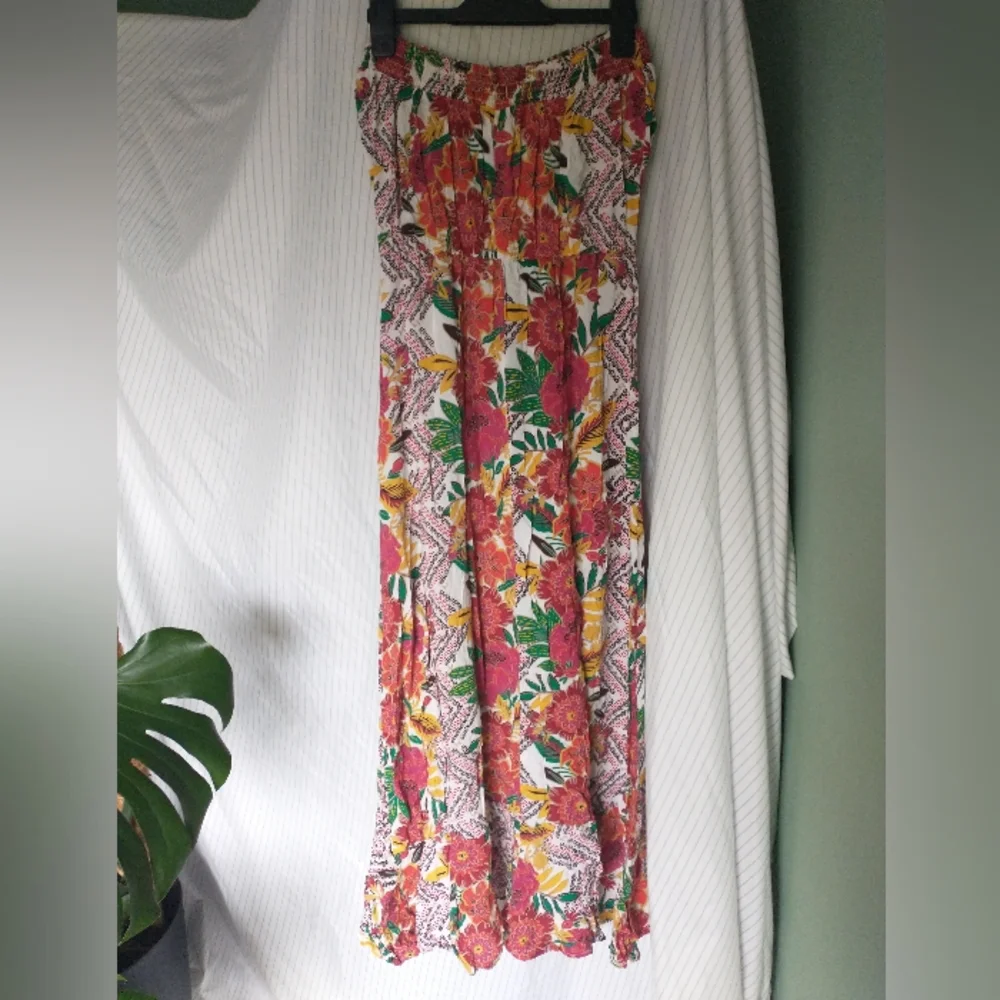Women's Xhiliration tropical printed sleeveless dress - Picture 5 of 8